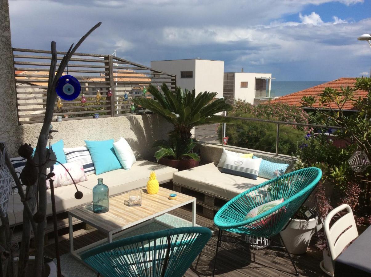 Duplex 105 m2 vue mer, terrasse 30m2 Mauguio Extérieur photo