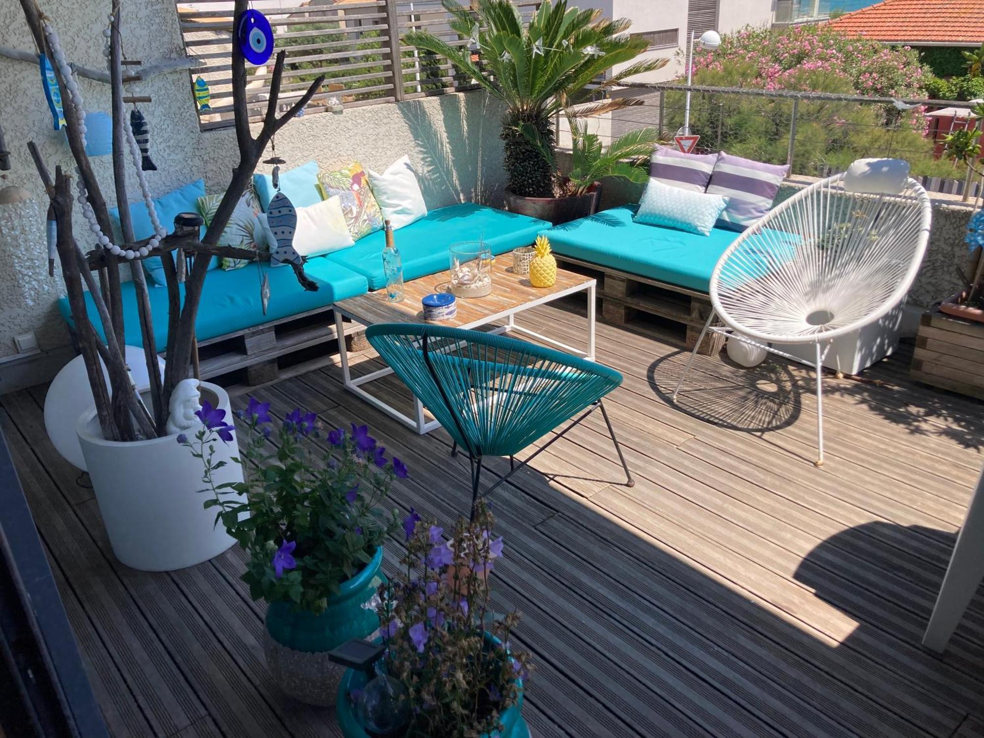 Duplex 105 m2 vue mer, terrasse 30m2 Mauguio Extérieur photo