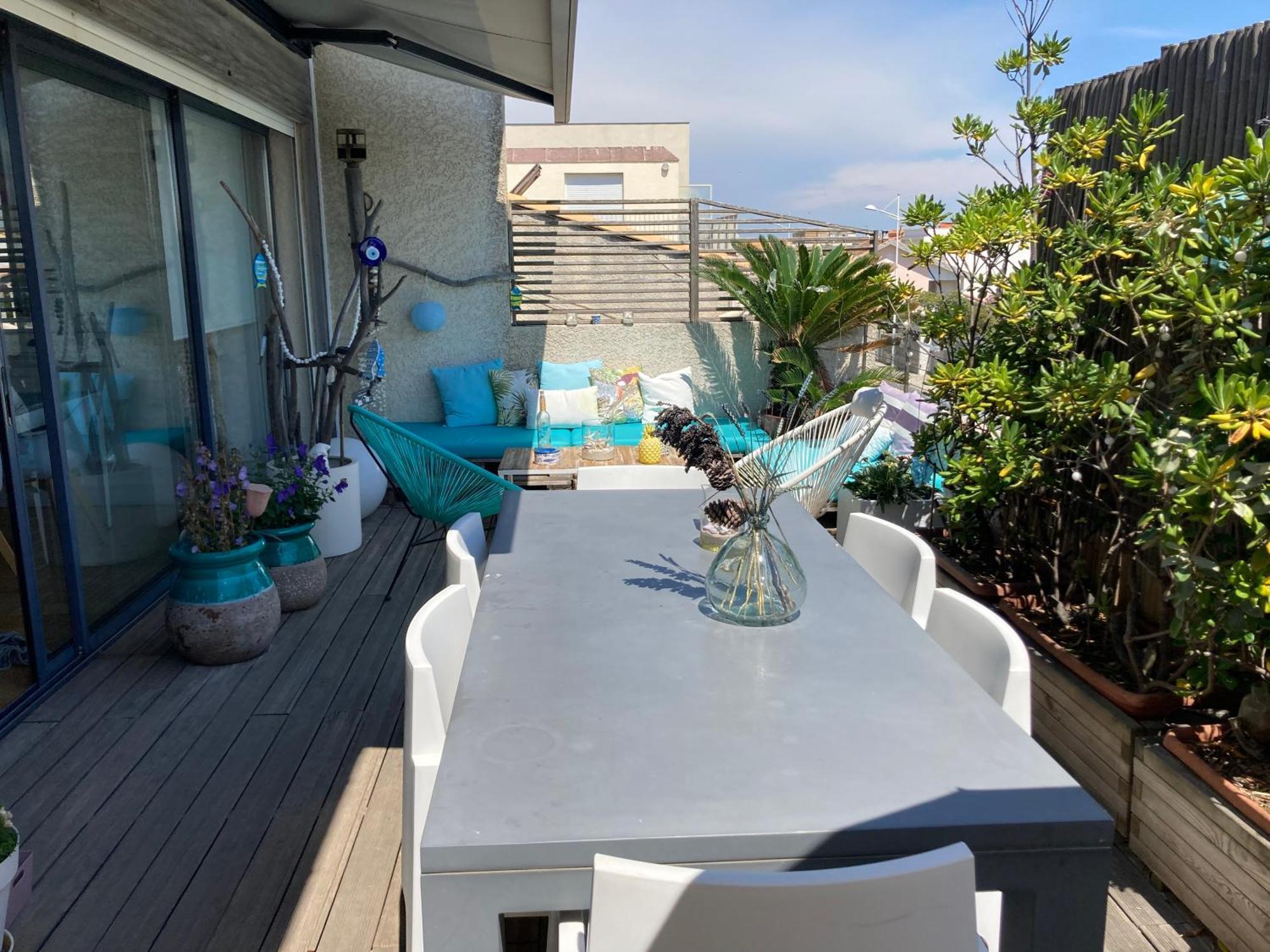 Duplex 105 m2 vue mer, terrasse 30m2 Mauguio Extérieur photo